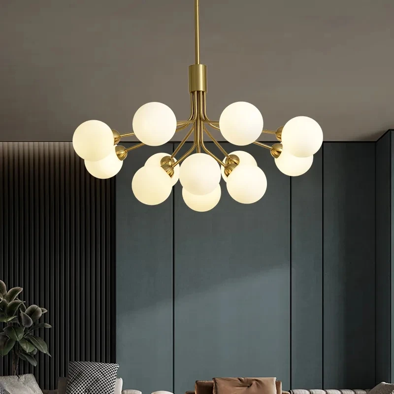 Nordic Glass Ball Chandelier for Living Room Bedroom Dining Room G9 Bulbs Flower Bundle Pendant Light Interior Lighting Fixture
Nordic Glass Ball Chandelier for Living Room Bedroom Dining Room G9 Bulbs Flower Bundle Pendant Light Interior Lighting Fixture
