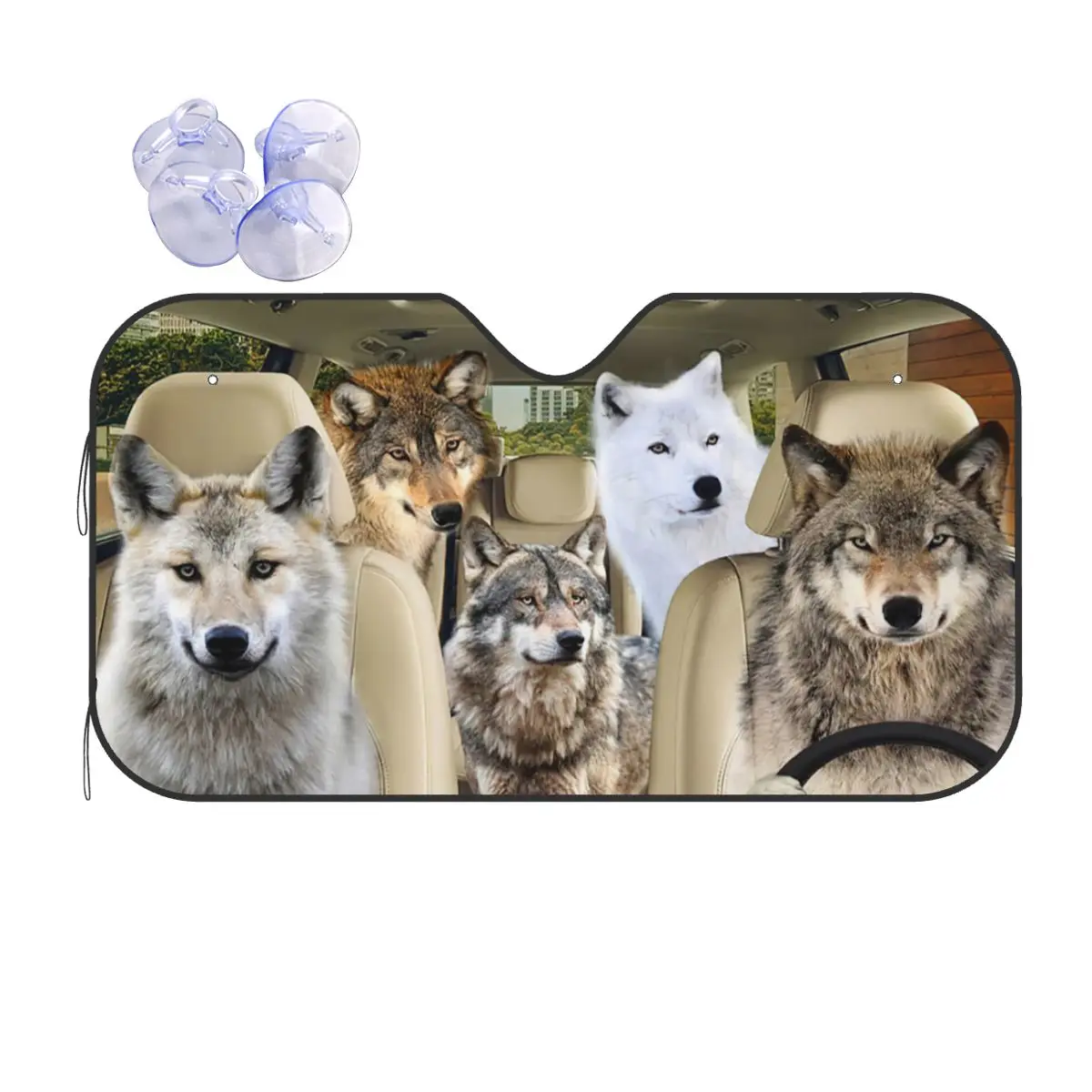 Wolf Driver Sunshade Windscreen Animals Foldable Car Front Windshield 76x140cm Car Sunshade Sunscreen Curtain
Wolf Driver Sunshade Windscreen Animals Foldable Car Front Windshield 76x140cm Car Sunshade Sunscreen Curtain