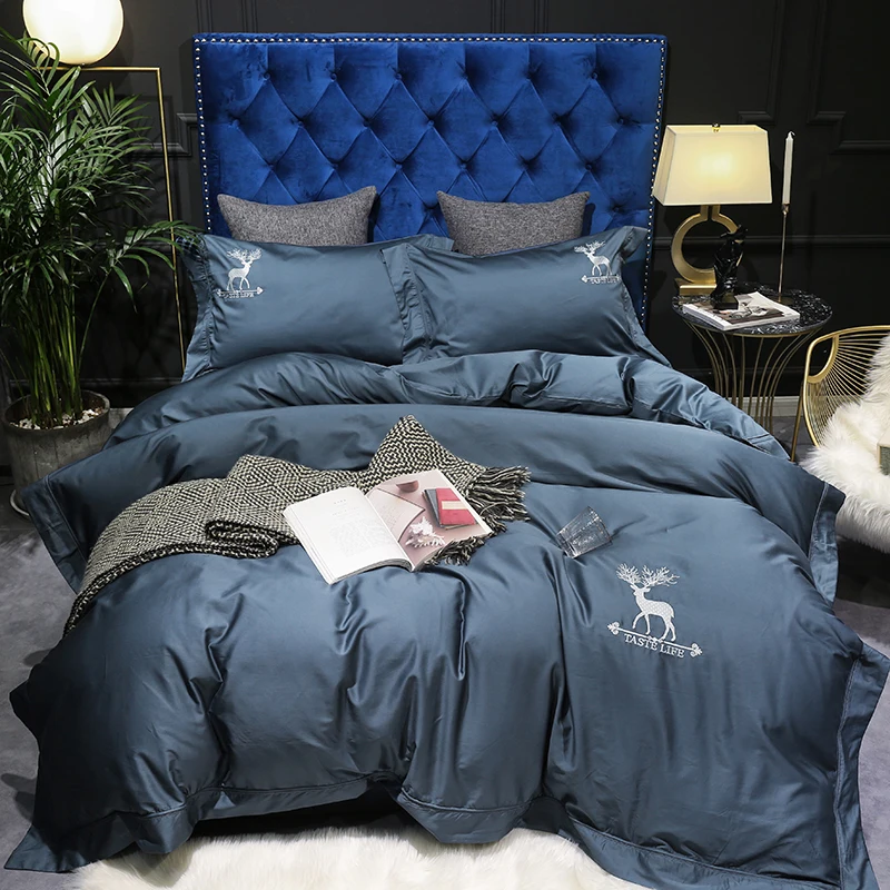 Luxury 100% Pure Cotton Bedding Set Solid Color Duvet Cover Beauty Quilt Cover Set Bed Sheet Pillowcase Queen King Bed Linen Set
Luxury 100% Pure Cotton Bedding Set Solid Color Duvet Cover Beauty Quilt Cover Set Bed Sheet Pillowcase Queen King Bed Linen Set