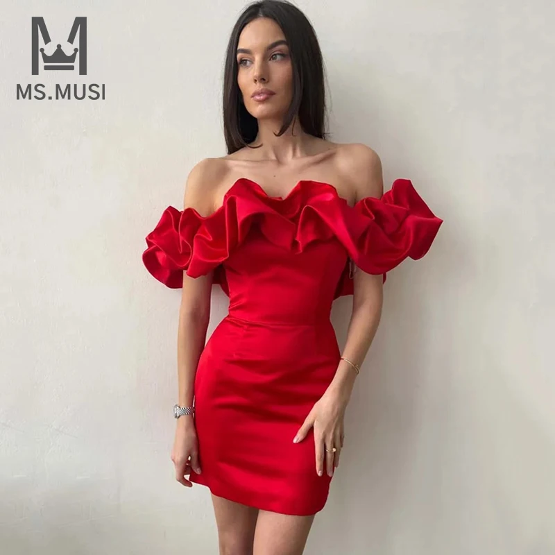 Новое модное женское Сексуальное Фиолетовое Платье MSMUSI с открытыми плечами, красные оборки, облегающее вечернее Клубное атласное мини-платье без рукавов
Новое модное женское Сексуальное Фиолетовое Платье MSMUSI с открытыми плечами, красные оборки, облегающее вечернее Клубное атласное мини-платье без рукавов