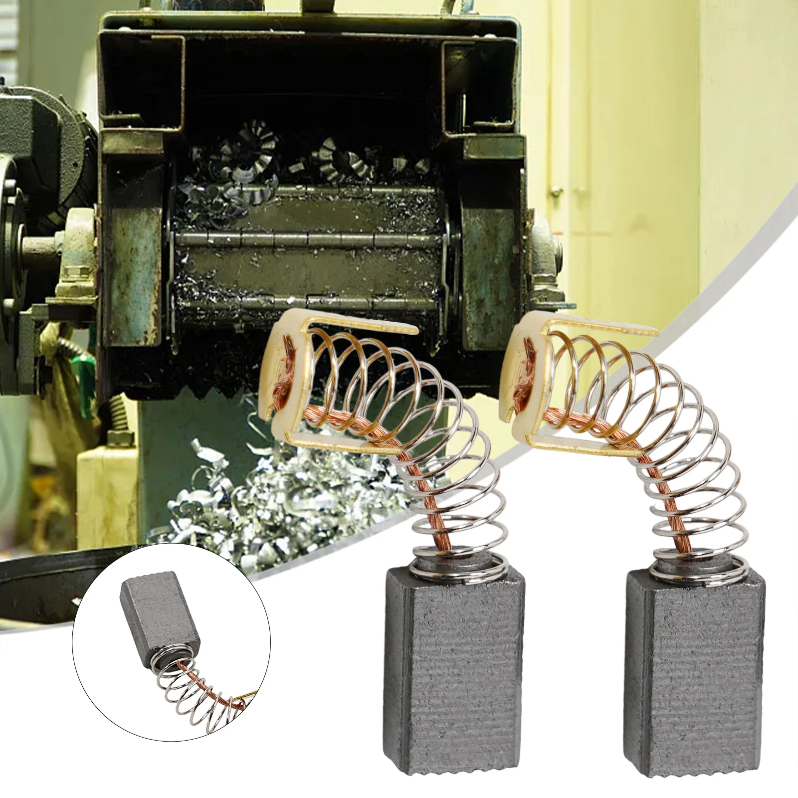 Brushes Motor Carbon Brushes With Wire 15mm X 8mm X 5mm Carbon For General For Motor Grinder Metal Motors Purpose Springs Tool
Brushes Motor Carbon Brushes With Wire 15mm X 8mm X 5mm Carbon For General For Motor Grinder Metal Motors Purpose Springs Tool