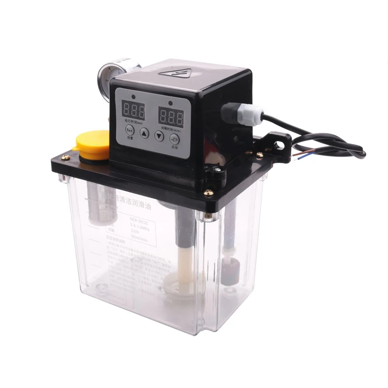 3X 2L Lubricating Oil Pump Automatic Lubricating Oil Pump Electromagnetic Lubrication Pump With Pressure Gauge
3X 2L Lubricating Oil Pump Automatic Lubricating Oil Pump Electromagnetic Lubrication Pump With Pressure Gauge