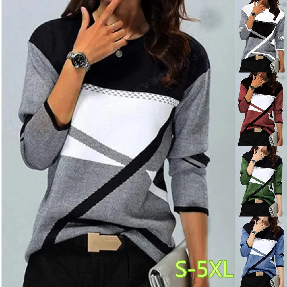 Women Long Sleeve Color Contrast Fashion Aesthetic Design Autumn New Cotton Polyester O-Neck Long Sleeve Street Hipster Tops
Women Long Sleeve Color Contrast Fashion Aesthetic Design Autumn New Cotton Polyester O-Neck Long Sleeve Street Hipster Tops