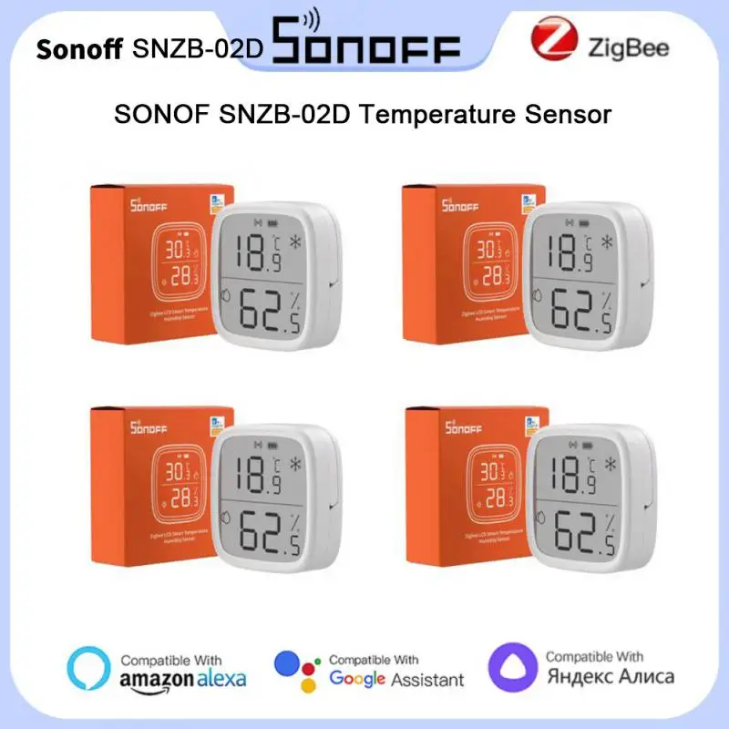 SONOFF SNZB-02D Zigbee Smart Temperature Humidity Sensor LCD Smart Home Control Temperature Humidity Detector APP Monitoring
SONOFF SNZB-02D Zigbee Smart Temperature Humidity Sensor LCD Smart Home Control Temperature Humidity Detector APP Monitoring
