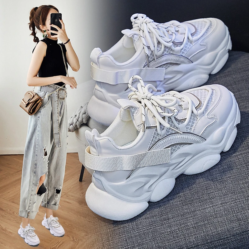 Женские кроссовки на толстой подошве, белые кроссовки для отдыха, новинка весенне-летнего сезона 2024
Женские кроссовки на толстой подошве, белые кроссовки для отдыха, новинка весенне-летнего сезона 2024