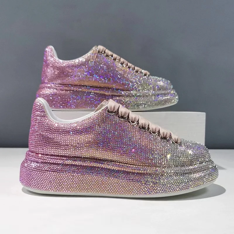 2023 New Women's Gradient Color Rhinestone Thick Sole Fashion Matsuke Shoes Trend Casual Sports Shoes Breathable
2023 New Women's Gradient Color Rhinestone Thick Sole Fashion Matsuke Shoes Trend Casual Sports Shoes Breathable