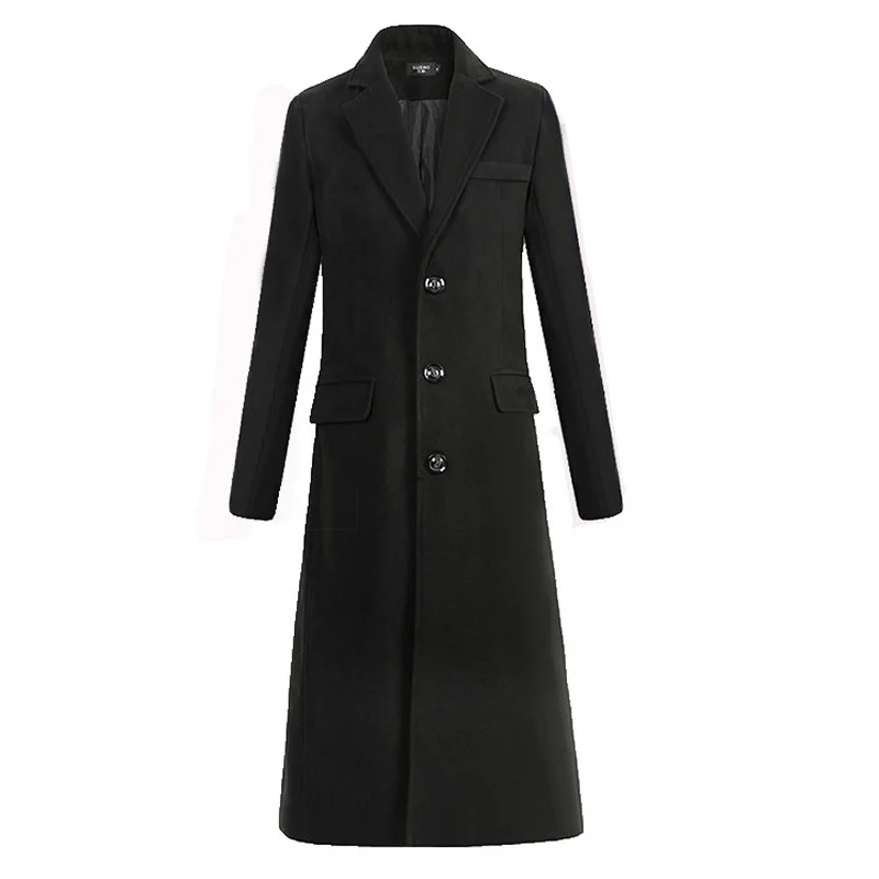 New Autumn and Winter Fine Wool Woolen Cloth Men's Fashion Leisure Business A Long Black Trench Coat Male Casual Men
New Autumn and Winter Fine Wool Woolen Cloth Men's Fashion Leisure Business A Long Black Trench Coat Male Casual Men
