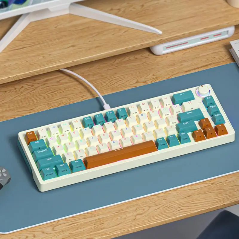 RYRA Mechanical Keyboard 68-Key Hot Swap PC Gamer Wired Keyboard For Computer Laptop Game Multi RGB Mode Adjustable With Gasket
RYRA Mechanical Keyboard 68-Key Hot Swap PC Gamer Wired Keyboard For Computer Laptop Game Multi RGB Mode Adjustable With Gasket
