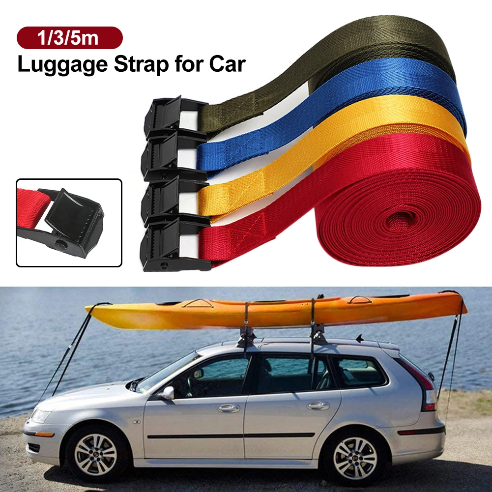 1/3/5M Lashing Strap with Buckle Cargo Tie-Down Strap 440lbs Ratchet Belt for Luggage Kayak Trailer Roof Rack Camping Travel
1/3/5M Lashing Strap with Buckle Cargo Tie-Down Strap 440lbs Ratchet Belt for Luggage Kayak Trailer Roof Rack Camping Travel