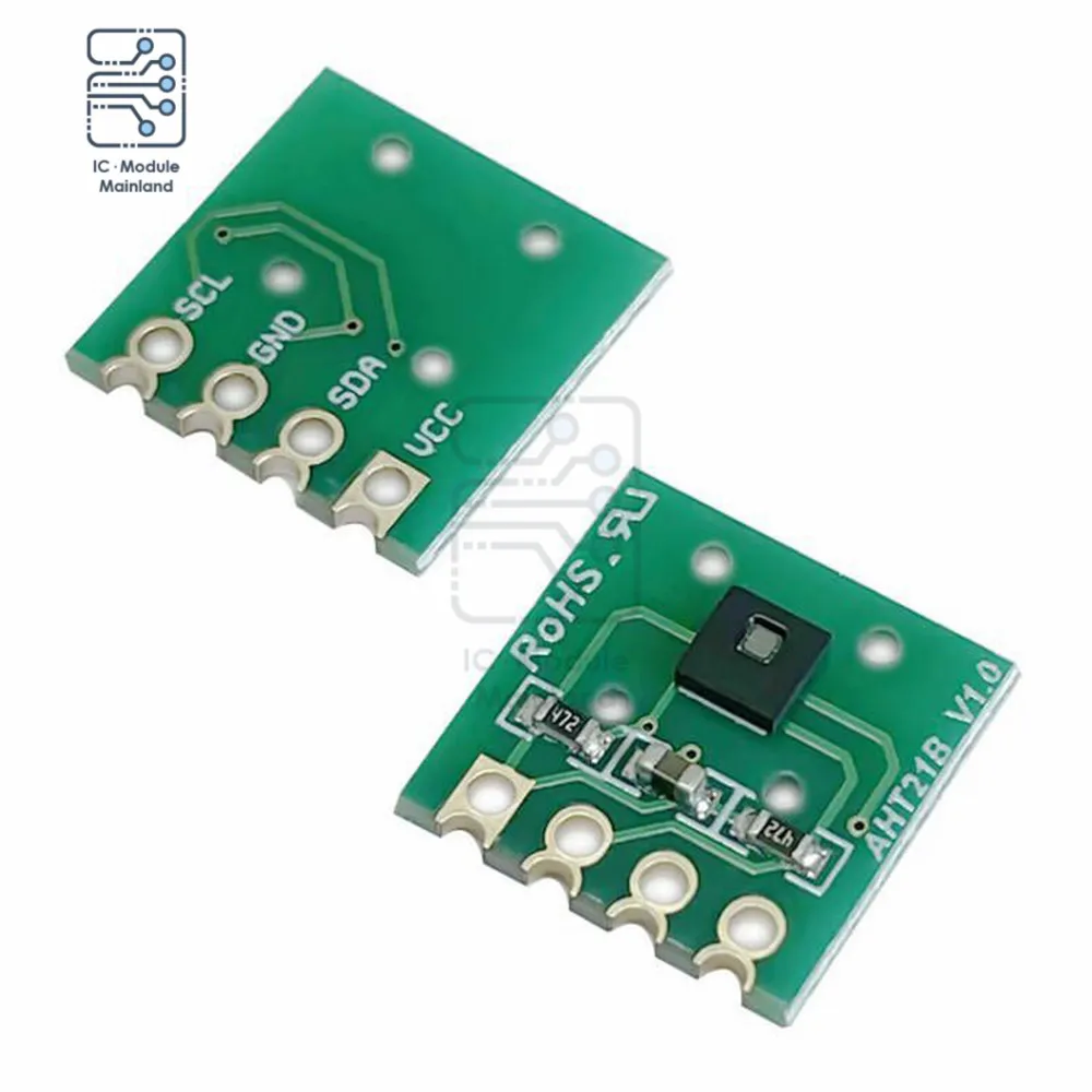 AHT21 Digital Temperature Humidity Sensor Module I2C Communication DC 2.0-5.5V Fast Response High-Precision Probe
AHT21 Digital Temperature Humidity Sensor Module I2C Communication DC 2.0-5.5V Fast Response High-Precision Probe