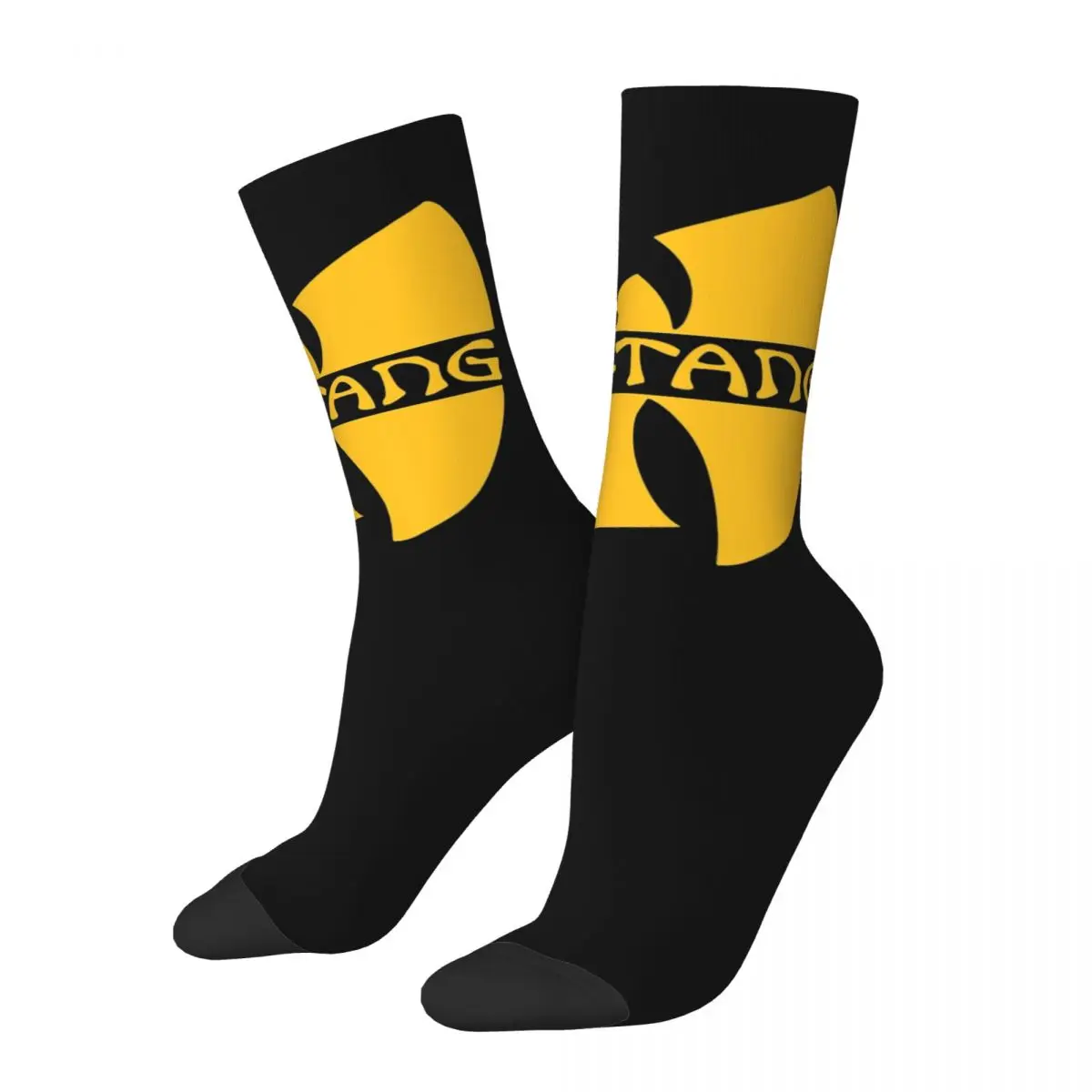 

Funny Wu Clan Group Soccer Socks Hip Hop Music Polyester Crew Socks for Women Men Breathable