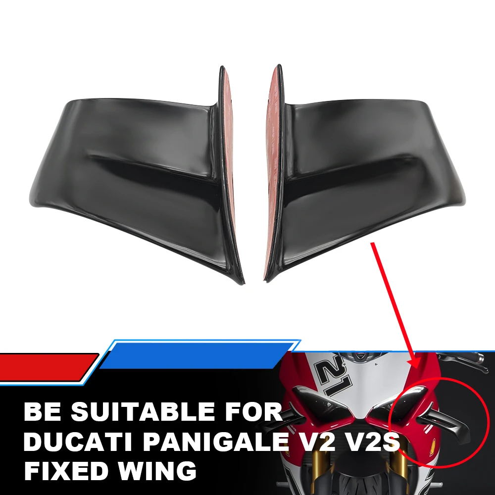 

Боковое фиксированное крыло мотоцикла для Ducati Panigale V2 V2S 2020-2023, дефлектор боковых крыльев мотоцикла, передняя деталь мотоцикла
