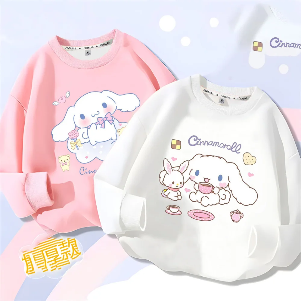 Kawaii Sanrio Cinnamoroll Anime Printed Breathable Knitting Sweater Cotton Autumn Winter Girl Jacket Trend Clothes Children Gift
Kawaii Sanrio Cinnamoroll Anime Printed Breathable Knitting Sweater Cotton Autumn Winter Girl Jacket Trend Clothes Children Gift
