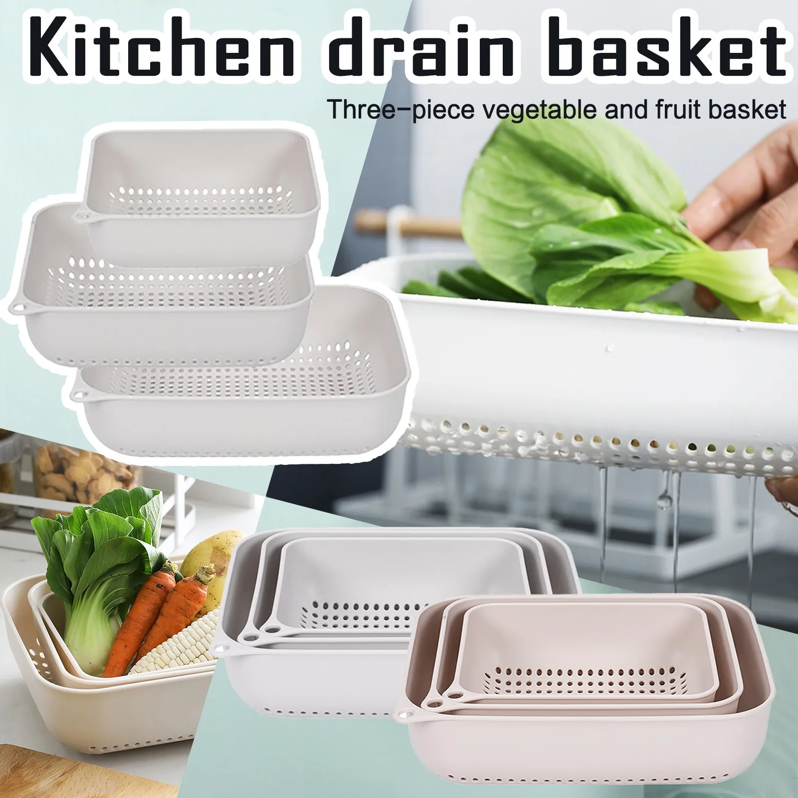 Vegetable Plastic Fruit Three-Layer Sink And Cleaning Basket Kitchen Filter Kitchen,Dining & Bar Silicone Rolling Mat Whekeosh
Vegetable Plastic Fruit Three-Layer Sink And Cleaning Basket Kitchen Filter Kitchen,Dining & Bar Silicone Rolling Mat Whekeosh