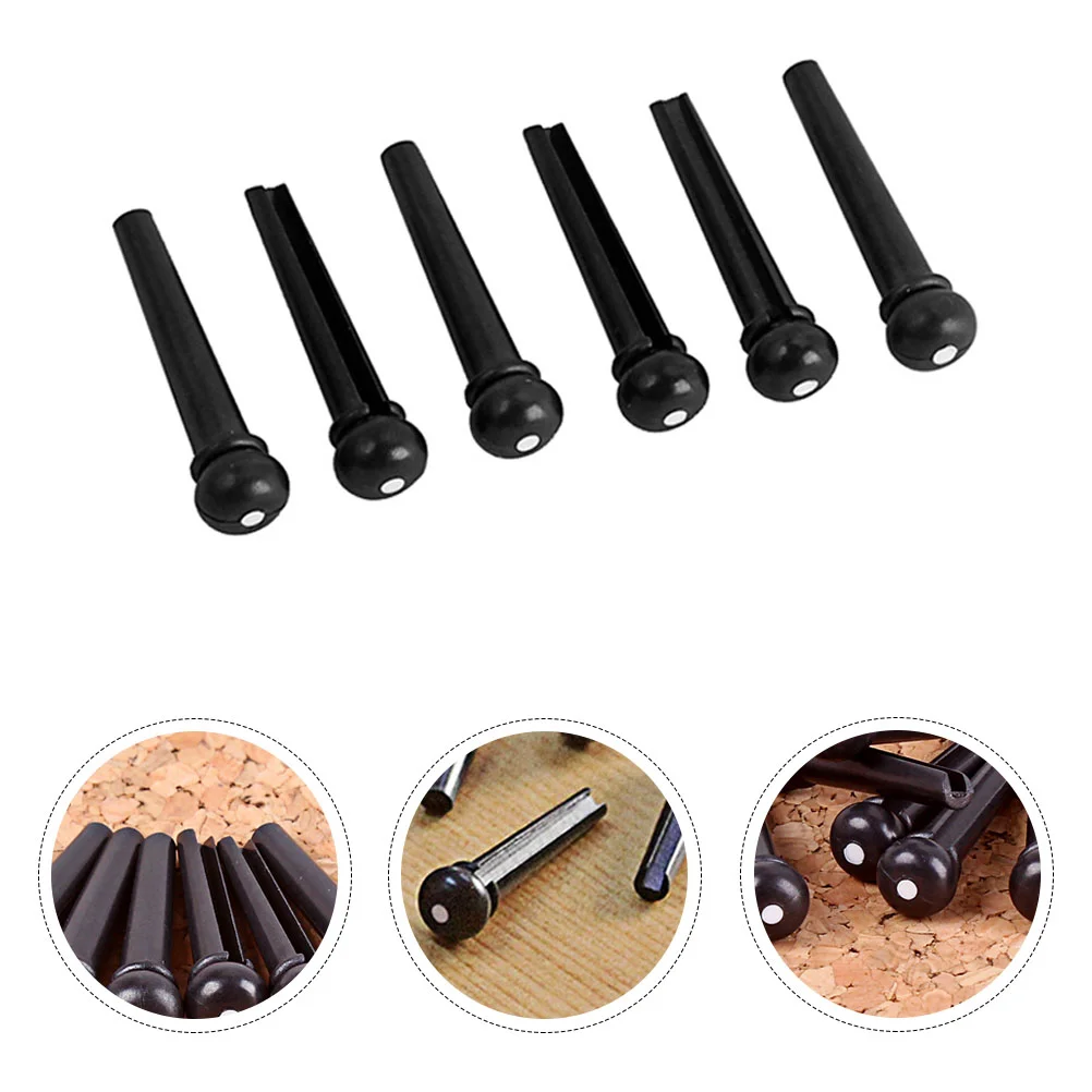 6 Pcs Guitar String Nails Accesorios Para Guitarra Aucustic Bass Bridge Pin Accessory Peg Guitars Replacement POM
6 Pcs Guitar String Nails Accesorios Para Guitarra Aucustic Bass Bridge Pin Accessory Peg Guitars Replacement POM