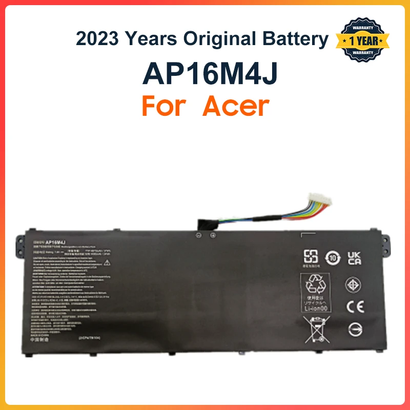 AP16M4J Laptop Battery For Acer Aspire 3 A317-33 EX215-51G Series Notebook 2ICP4/78/104 7.6V 37WH 4870mAh
AP16M4J Laptop Battery For Acer Aspire 3 A317-33 EX215-51G Series Notebook 2ICP4/78/104 7.6V 37WH 4870mAh