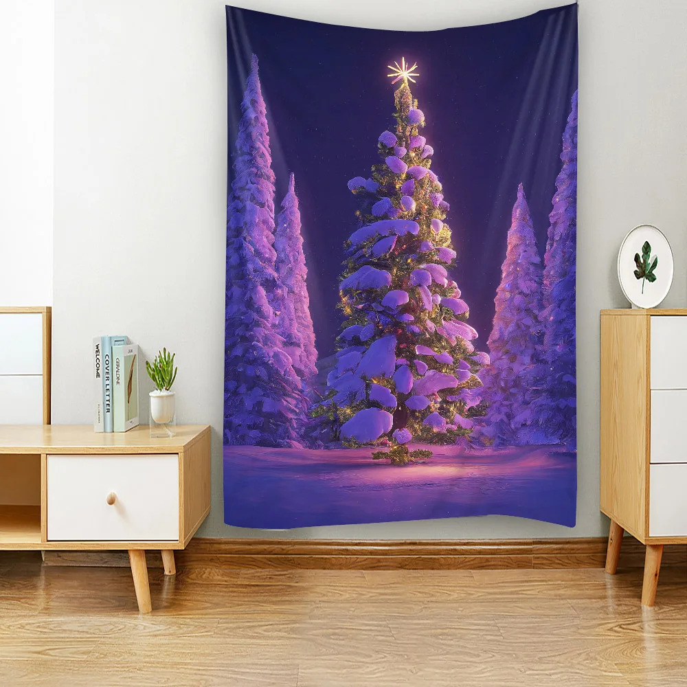 Beautiful Christmas Tree Tapestry Christmas Day Decoration Winter Snow View Home Wall Decoration Blanket Bedroom Living Room
Beautiful Christmas Tree Tapestry Christmas Day Decoration Winter Snow View Home Wall Decoration Blanket Bedroom Living Room