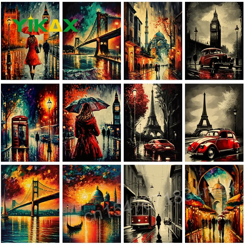 Abstract London Paris Street Landscape Poster Prints for Home Decor Modern Red Bus Car Eiffel Tower Kraft Paper Wall Art
Abstract London Paris Street Landscape Poster Prints for Home Decor Modern Red Bus Car Eiffel Tower Kraft Paper Wall Art