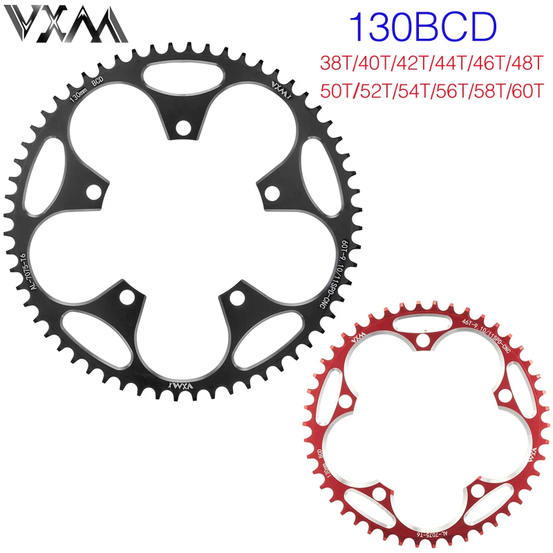 VXM MTB 130BCD Chainring Round 38T-60T Chainwheel Crank Tooth Plate Positive and Negative Teeth Single Disc Road Bike Sprocket
VXM MTB 130BCD Chainring Round 38T-60T Chainwheel Crank Tooth Plate Positive and Negative Teeth Single Disc Road Bike Sprocket
