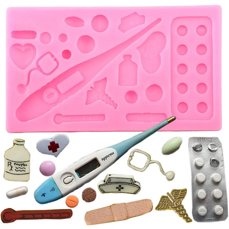 

Medical Silicone Mold Sugarcraft Fondant Cake Decorating Tools Cupcake Topper Chocolate Gumpaste Mould Candy Clay Resin Moulds