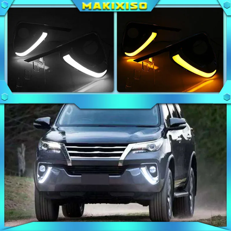 Для Toyota Fortuner 2015 2016 2017 DRL светодиодсветодиодный дневные ходовые огсветильник светильник ни противотуманная фара крышка поворотный желтый сигнал
Для Toyota Fortuner 2015 2016 2017 DRL светодиодсветодиодный дневные ходовые огсветильник светильник ни противотуманная фара крышка поворотный желтый сигнал