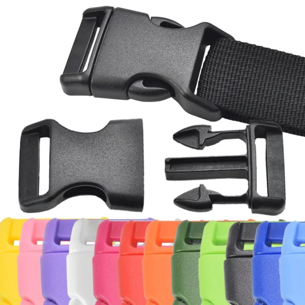 

5pcs Plastic Curved Buckle Lock High Quality Colorful 25mm Side Release Buckles Bracelet Woven Buckle Outdoor Tool