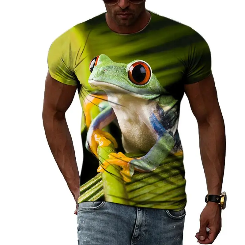 Summer Fashion Animal Tree Frog t shirts For Men Casual 3D Print Tee Hip Hop Harajuku Personality Round Neck Short Sleeve Top
Summer Fashion Animal Tree Frog t shirts For Men Casual 3D Print Tee Hip Hop Harajuku Personality Round Neck Short Sleeve Top