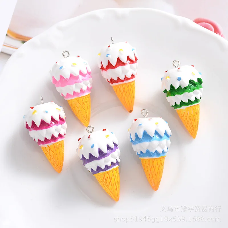 10pcs 41mm Ice Cream Cone Food Charms Cute Resin Pendants Charms for Earrings Necklace Jewelry Making Accessoried Diy Supplies
10pcs 41mm Ice Cream Cone Food Charms Cute Resin Pendants Charms for Earrings Necklace Jewelry Making Accessoried Diy Supplies