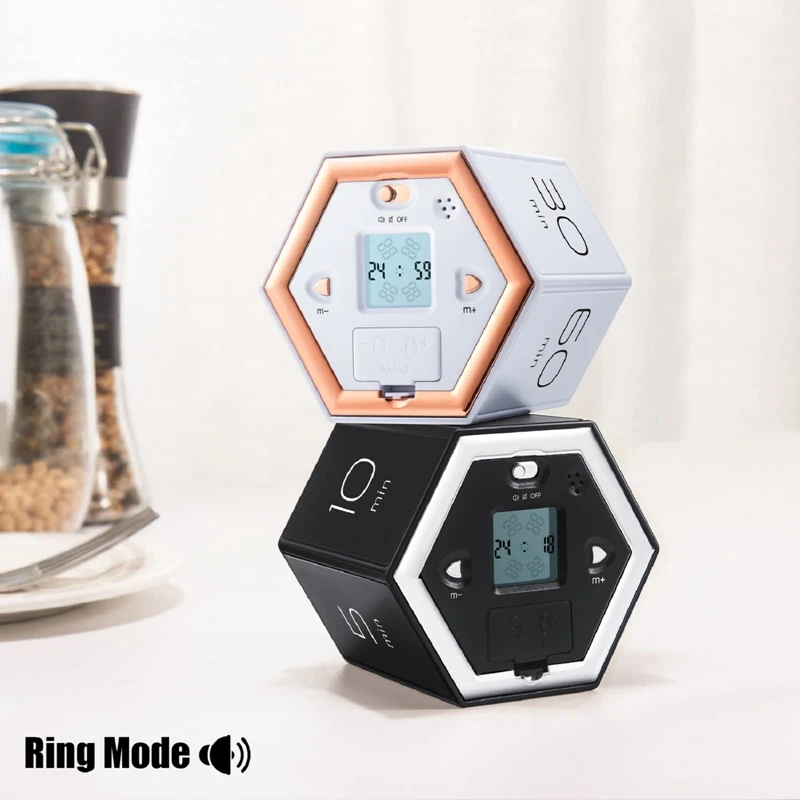 Hexagon Flip Timer With Mute & Alarm Function- Kitchen Timer Easy To Use -Time Management Pomodoro Timer For Kids
Hexagon Flip Timer With Mute & Alarm Function- Kitchen Timer Easy To Use -Time Management Pomodoro Timer For Kids