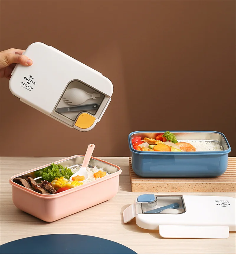 1000ML 304 Stainless Steel Leak-proof Lunch Box Water Injection Heating Bento with Portable Tableware Food Storage Container
1000ML 304 Stainless Steel Leak-proof Lunch Box Water Injection Heating Bento with Portable Tableware Food Storage Container