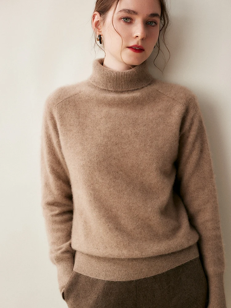 Women Thick Autumn Winter Sweater 100% Cashmere High Quality Soft Warm Turtleneck Basic Solid Knitted Pullover New Fashion Tops
Women Thick Autumn Winter Sweater 100% Cashmere High Quality Soft Warm Turtleneck Basic Solid Knitted Pullover New Fashion Tops