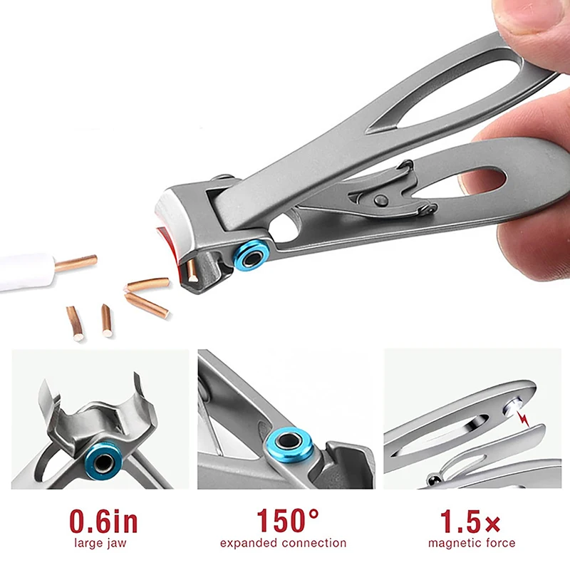 Professional Nail Cutter Stainless Steel Nail Clippers Toenail Fingernail Manicure Trimmer Toenail Clippers For Thick Nails
Professional Nail Cutter Stainless Steel Nail Clippers Toenail Fingernail Manicure Trimmer Toenail Clippers For Thick Nails