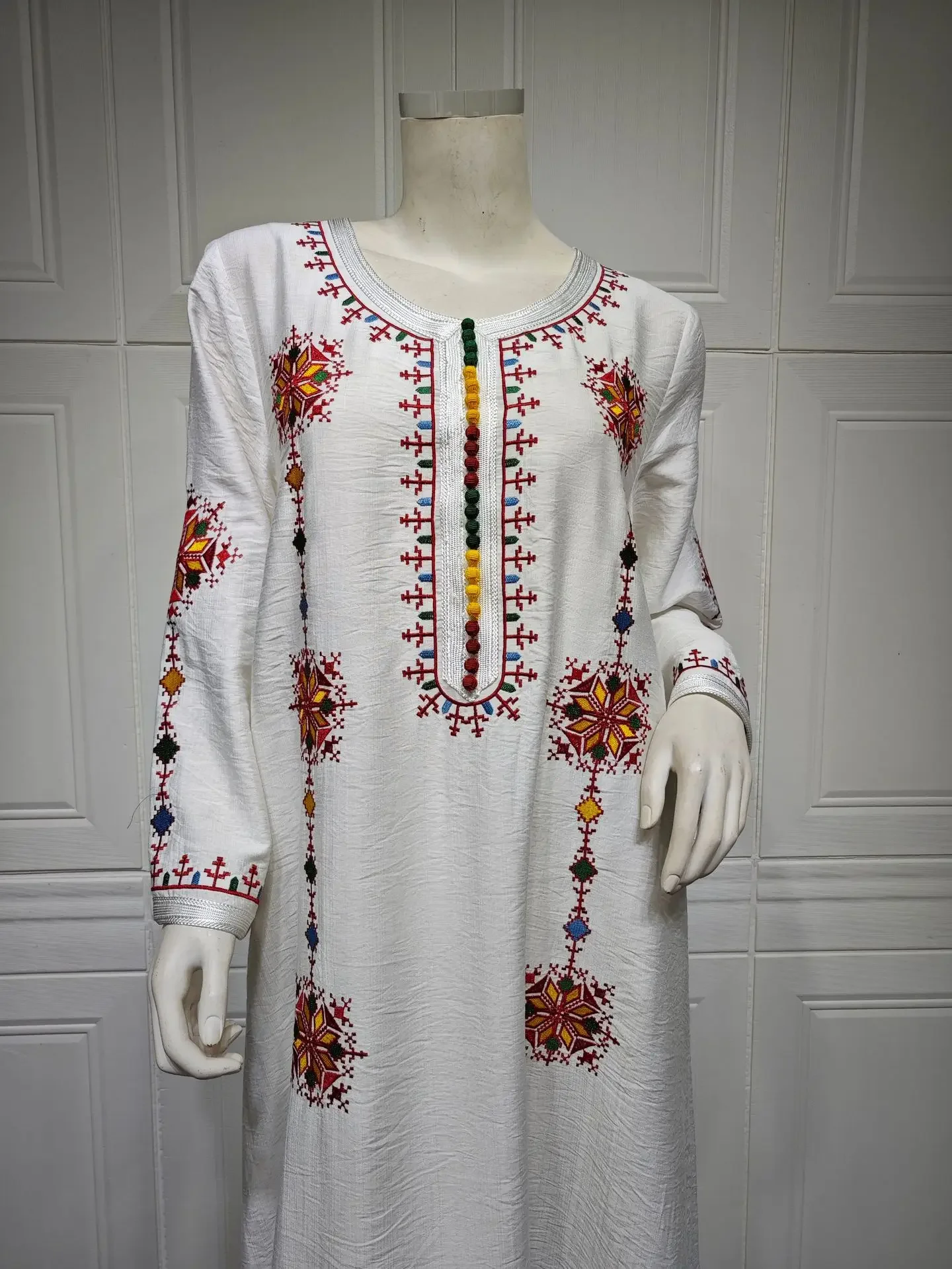 فستان مسلم مطرز أنيق للنساء جلابية عباية رمضان فساتين طويلة عبايات امرأة كيمونو رداء قفطان مغربي فيستدوس فستان مسلم مطرز أنيق للنساء جلابية عباية رمضان فساتين طويلة عبايات امرأة كيمونو رداء قفطان مغربي فيستدوس