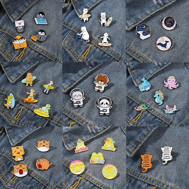 3-5 Piece Set Animal Enamel Pin Badge Cute Cat Elephant Tiger Duck Fruit Brooch Lapel Jewelry Women Kids Hat Bag Gift Wholesale
3-5 Piece Set Animal Enamel Pin Badge Cute Cat Elephant Tiger Duck Fruit Brooch Lapel Jewelry Women Kids Hat Bag Gift Wholesale