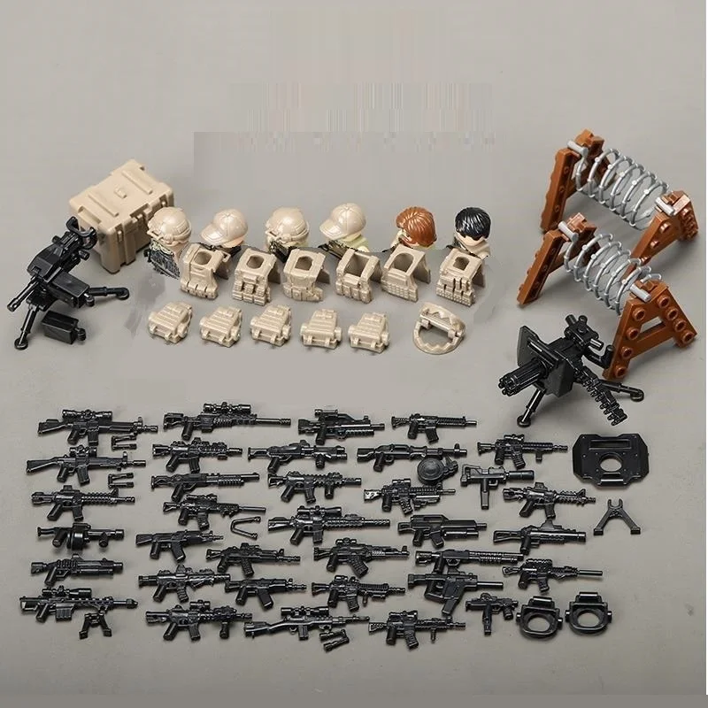 Modern Military Special Forces Soldier Ukrainian Mercenary Mini Action Figures City Gun Army Building Blocks Brinquedo Christmas
Modern Military Special Forces Soldier Ukrainian Mercenary Mini Action Figures City Gun Army Building Blocks Brinquedo Christmas