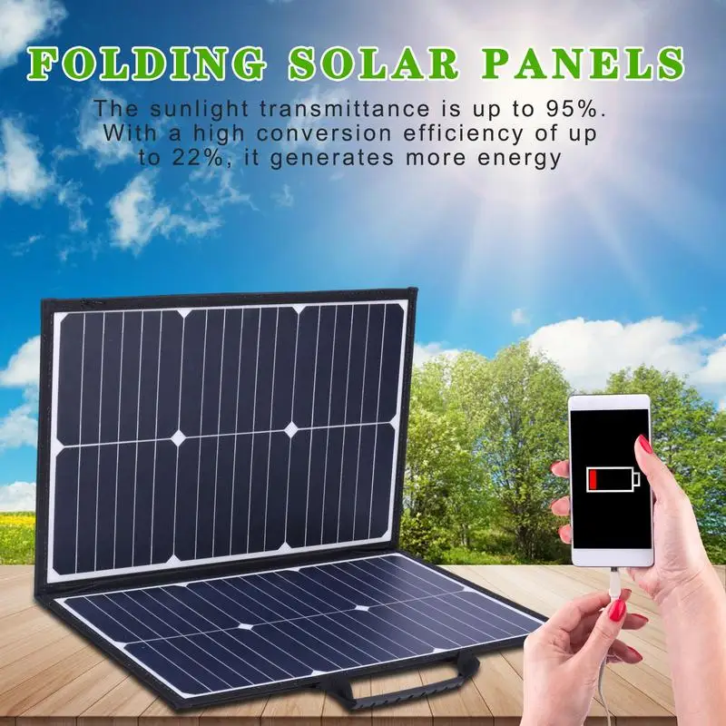 60W Folding Solar Panels Portable Battery Phone Charg PD QC 3.0 9V 12V For USB A C Photovoltaic Power Bank For Camping RV
60W Folding Solar Panels Portable Battery Phone Charg PD QC 3.0 9V 12V For USB A C Photovoltaic Power Bank For Camping RV