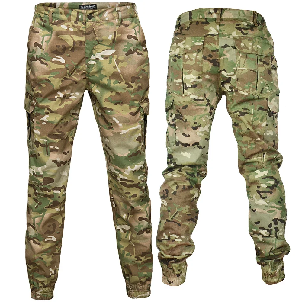 Tactical Camouflage Joggers Men Military Outdoor Trousers Ripstop Cargo Pants Working Clothing Hiking Hunting Combat Streetwear
Tactical Camouflage Joggers Men Military Outdoor Trousers Ripstop Cargo Pants Working Clothing Hiking Hunting Combat Streetwear