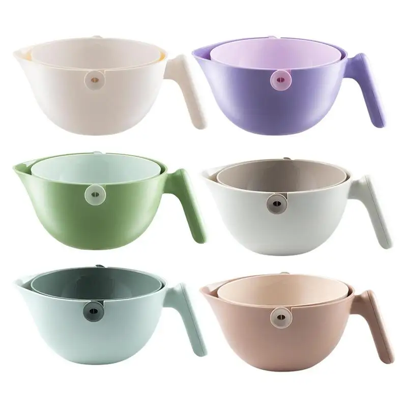 Fruit Washing Bowl Double Layer Colander Sieve Fruits Vegetables Washing Strainer Basket For Vegetables Rice Plums Tomatoes
Fruit Washing Bowl Double Layer Colander Sieve Fruits Vegetables Washing Strainer Basket For Vegetables Rice Plums Tomatoes
