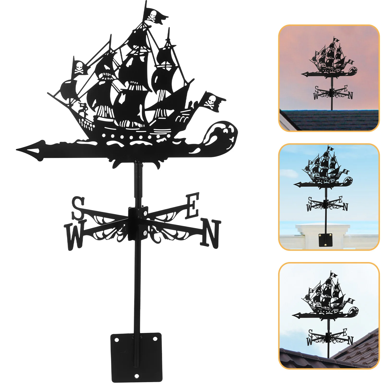 Wind Vane Patio Weathervan Outdoor Sculpture Iron Weathervane Decorative Windmill
Wind Vane Patio Weathervan Outdoor Sculpture Iron Weathervane Decorative Windmill