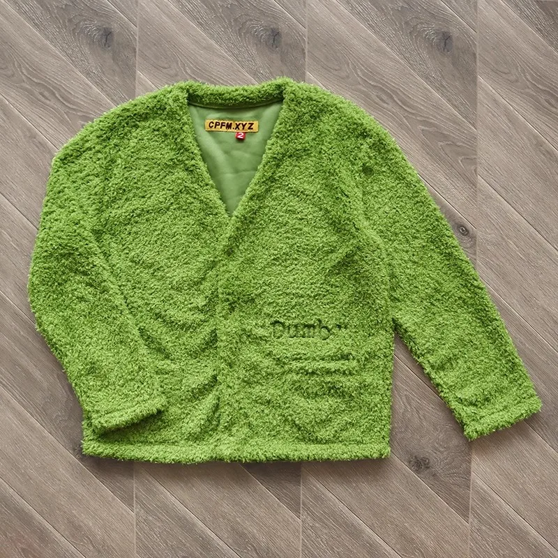 CPFM XYZ Dumb Cardigan sweater knitted cardigan simple embroidered men's and women's V-neck cardigan jacket
CPFM XYZ Dumb Cardigan sweater knitted cardigan simple embroidered men's and women's V-neck cardigan jacket
