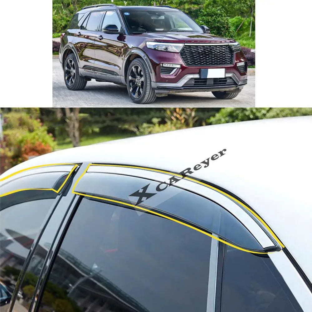 Стикер для кузова автомобиля Ford Explorer 2020 2021 2022, пластиковое стекло, ветрозащитный козырек, запчасти для вентиляционных отверстий
Стикер для кузова автомобиля Ford Explorer 2020 2021 2022, пластиковое стекло, ветрозащитный козырек, запчасти для вентиляционных отверстий
