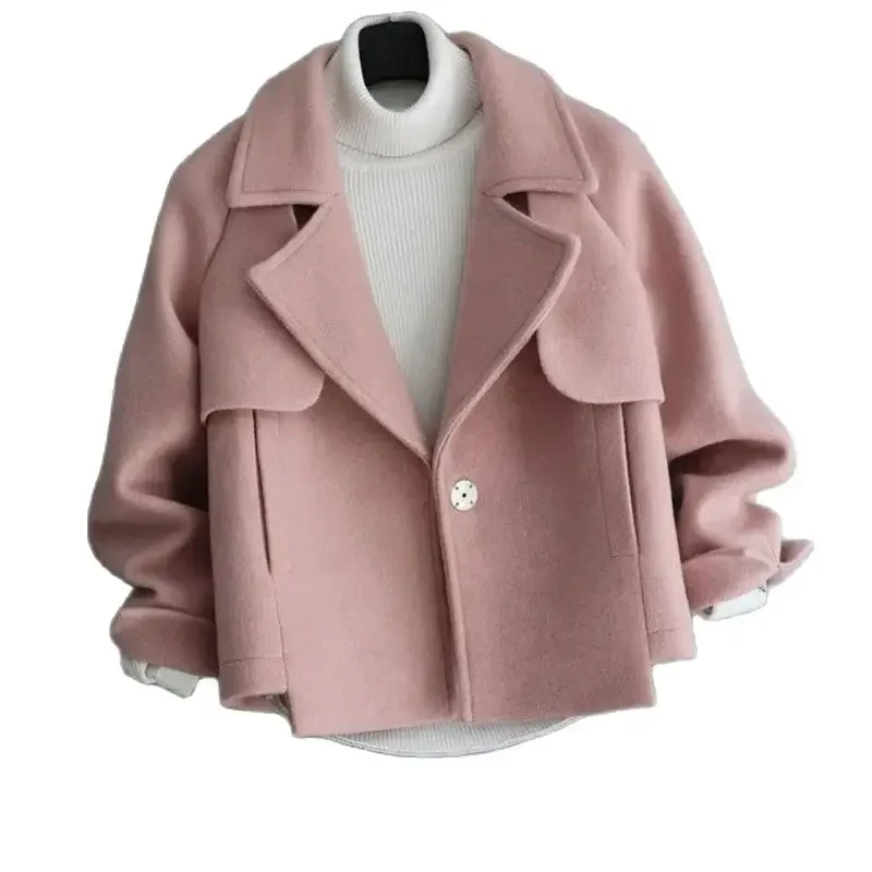 Sandro Rivers Woolen Jacket Women's Autumn Winter Korean Version Of Solid Color Slim Long-Sleeved Lapel Coat Temperament Female
Sandro Rivers Woolen Jacket Women's Autumn Winter Korean Version Of Solid Color Slim Long-Sleeved Lapel Coat Temperament Female