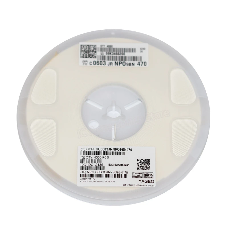 50 шт., конденсатор CC0603JRNPO9BN470 0603 SMD 47pF 50 В ± 5%, абсолютно новый и оригинальный
50 шт., конденсатор CC0603JRNPO9BN470 0603 SMD 47pF 50 В ± 5%, абсолютно новый и оригинальный