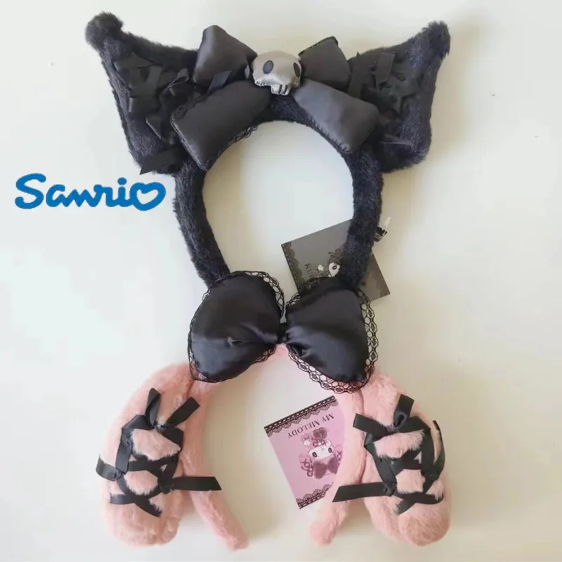 Sanrio's New Cartoon Cute Dark Series Kuromi Mymelody Black Ear Bow Headband Headdress Girl Gift
Sanrio's New Cartoon Cute Dark Series Kuromi Mymelody Black Ear Bow Headband Headdress Girl Gift
