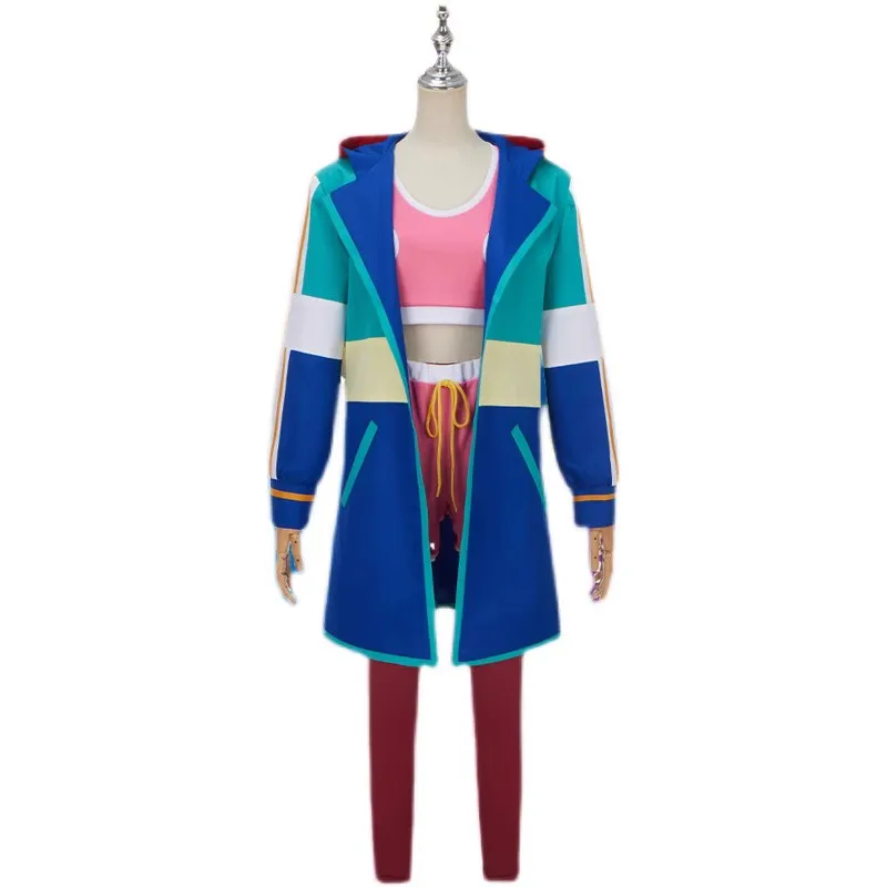 Anime Zom 100 Shizuka Mikazuki Cosplay Costume Women Hoodie Long Coat Sportwear Short Pants Pink Vest Halloween Outfits
Anime Zom 100 Shizuka Mikazuki Cosplay Costume Women Hoodie Long Coat Sportwear Short Pants Pink Vest Halloween Outfits
