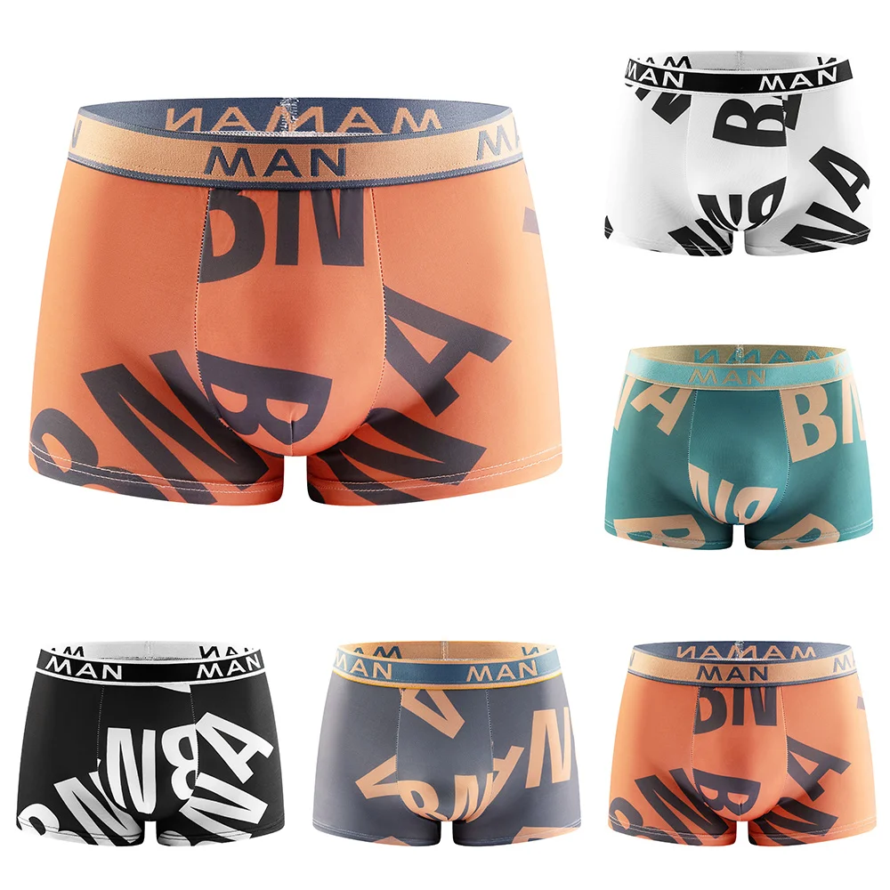 Men Panties Four Corner Underwear Male Boxer Shortscomfortable Breathable Letter Printed Seamless Large Size Panty Lingerie
Men Panties Four Corner Underwear Male Boxer Shortscomfortable Breathable Letter Printed Seamless Large Size Panty Lingerie