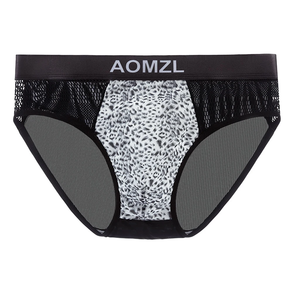 Sexy Mens Ice Silk Mesh Breathable Briefs Underwear Leopard Printed Underpants Elastic Panties Shorts U Convex Pouch Lingerie
Sexy Mens Ice Silk Mesh Breathable Briefs Underwear Leopard Printed Underpants Elastic Panties Shorts U Convex Pouch Lingerie