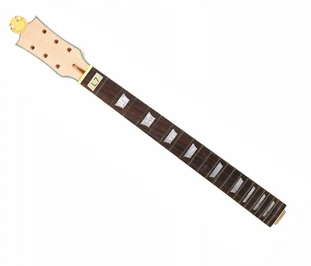 Yinfente Electric Guitar Neck 22 Fret 24.75 Inch Rosewood Fretboard Binding Head Set in Heel Nice Inlay Unfinished Guitar Parts
Yinfente Electric Guitar Neck 22 Fret 24.75 Inch Rosewood Fretboard Binding Head Set in Heel Nice Inlay Unfinished Guitar Parts