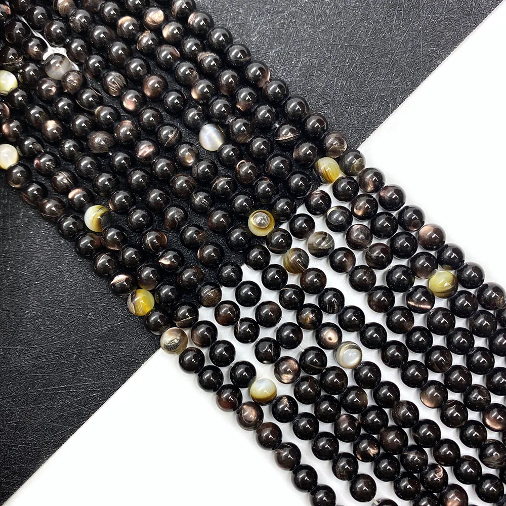 Natural Seawater Shell Black Beads 3/4/6mm Exquisite Round Shell Beads Charm Jewelry Making DIY Bracelet Necklace Accessories
Natural Seawater Shell Black Beads 3/4/6mm Exquisite Round Shell Beads Charm Jewelry Making DIY Bracelet Necklace Accessories