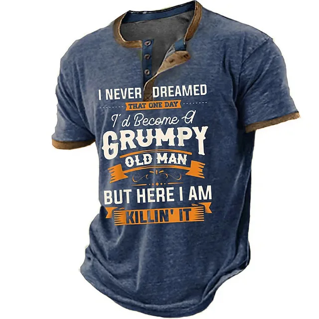 2023 New Men's Vintage World Needle Print Henley T-shirt Hot Selling Top Graphic T Shirts
2023 New Men's Vintage World Needle Print Henley T-shirt Hot Selling Top Graphic T Shirts